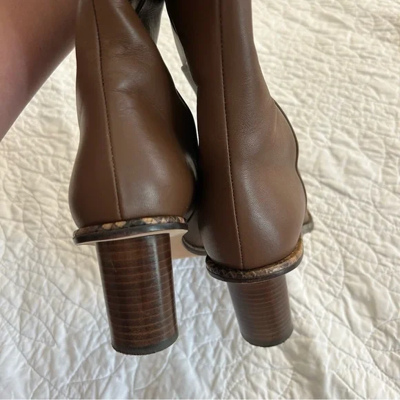 Tamara‎ Mellon Brown Leather Heeled Riding Boots - Picture 8 of 8